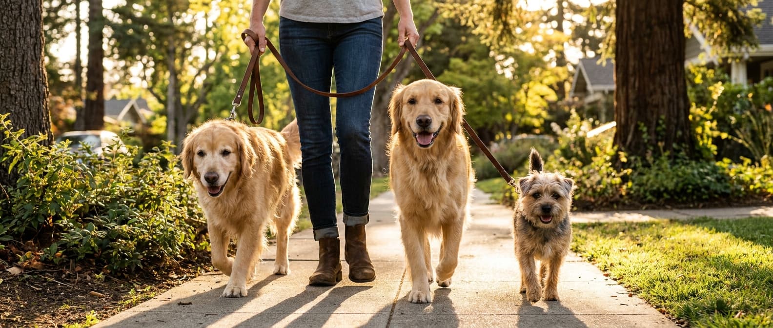 Dog Walking in Belmont β happy, well-cared-for pets